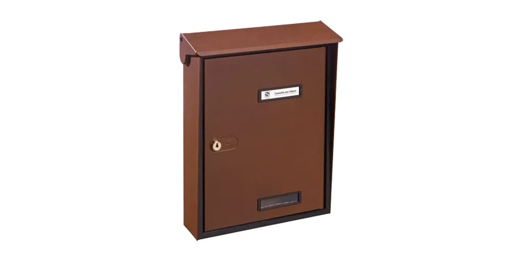 Újdonság POSTALÁDA KÜLTÉRI ÁLLÓ BARNA EGY.(27,5cm*38,5cm) SILMEC 10-215.69