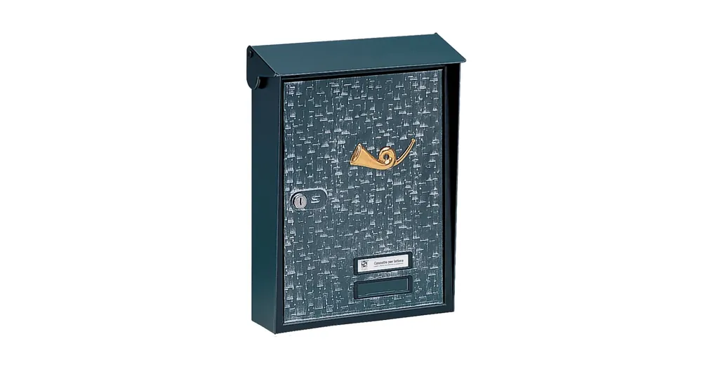 POSTALÁDA KÜLT.ÁLLÓ FEK-EZÜST EGYOLD.KÜRTÖS (27,5cm*38,5cm) SILMEC 10-216.19 Végkiárusítás