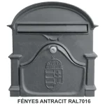 Korlátozott ajánlat POSTALÁDA KÜLTÉRI ALU 30*33*7 F.ANTRACIT KÉTOLDALAS CÍMERES MAGYAR-VICA 330