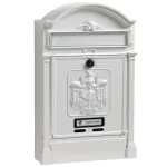 Expressz kézbesítés POSTALÁDA KÜLTÉRI ÁLLÓ FEHÉR EGYOLDALAS (29cm*45cm) LENYÍLÓ SILMEC 10-492.28
