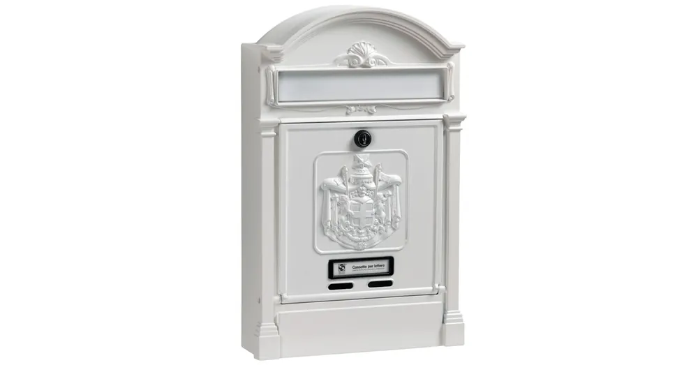 Expressz kézbesítés POSTALÁDA KÜLTÉRI ÁLLÓ FEHÉR EGYOLDALAS (29cm*45cm) LENYÍLÓ SILMEC 10-492.28