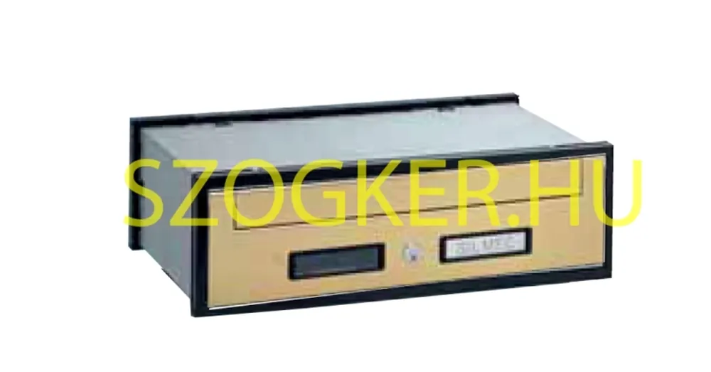 Biztonságos fizetés POSTALÁDA KÜLTÉRI FEKVŐ ARANY EGYOLDALAS (40cm*12,5cm) LENY. SILMEC 30-501.51