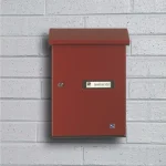 POSTALÁDA KÜLTÉRI ÁLLÓ BORDÓ EGYOLDALAS (30cm*44,5cm) SILMEC 10-517.82 Expressz szállítás