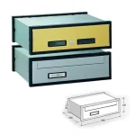 Prémium POSTALÁDA BEÉPÍTHETŐ OKKER-FEK KÉTOLD(40cmSZ*25cm FIXH*12M) SILMEC 30-601.51