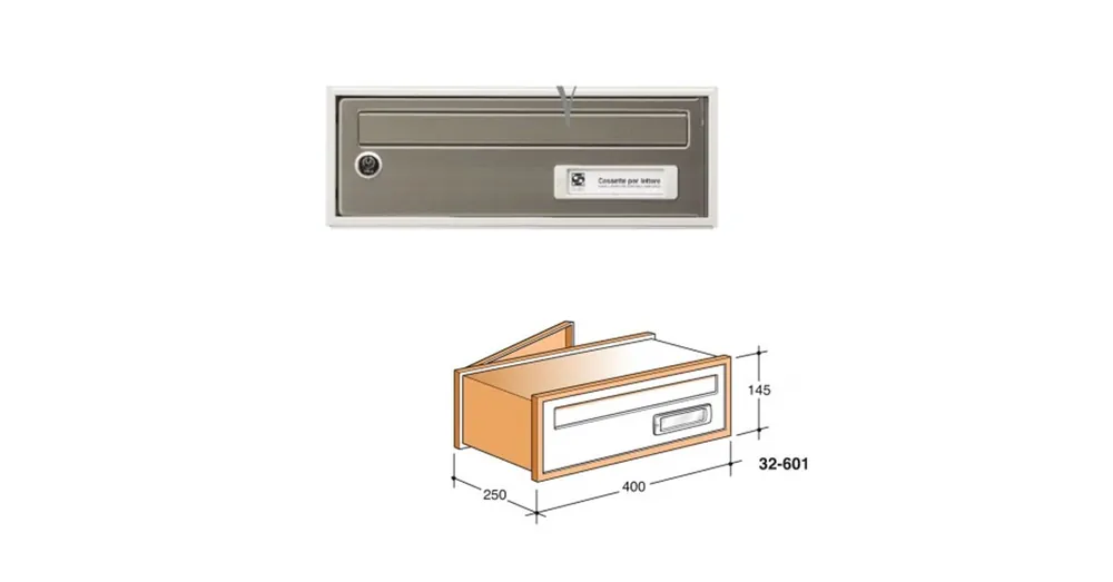 POSTALÁDA KÜLTÉRI FEKVŐ ANTIK KÉTOLDALAS (40cm*14,5cm) SILMEC 32-601.53 Korlátozott ajánlat