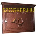 Biztonságos fizetés POSTALÁDA ALPIN KÜLTÉRI ANTIK-BRONZ EGYOLDALAS MAGYAR