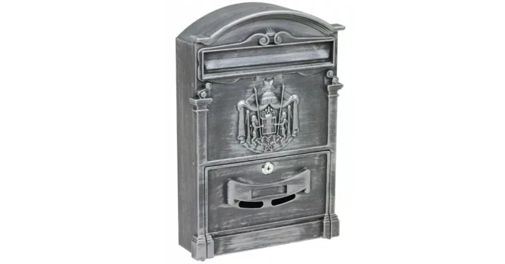 Outlet POSTALÁDA ARTHUR KÜLTÉRI EZÜST 420*260*90mm MAGYAR
