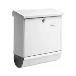 Korlátozott ajánlat POSTALÁDA KÜLTÉRI ÁLLÓ FEHÉR ÚJSÁGTARTÓVAL BURG-WACHTER 91300W COMFORT