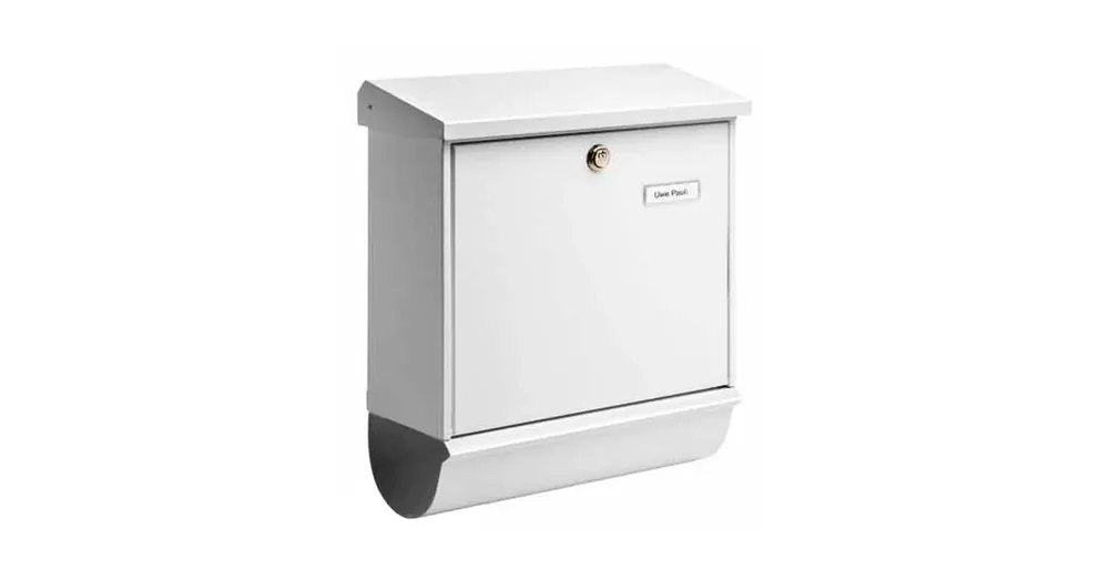 Korlátozott ajánlat POSTALÁDA KÜLTÉRI ÁLLÓ FEHÉR ÚJSÁGTARTÓVAL BURG-WACHTER 91300W COMFORT