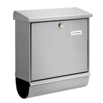 Gyors szállítás POSTALÁDA KÜLTÉRI ÁLLÓ EZÜST ÚJSÁGTARTÓVAL BURG-WACHTER 91300SI COMFORT