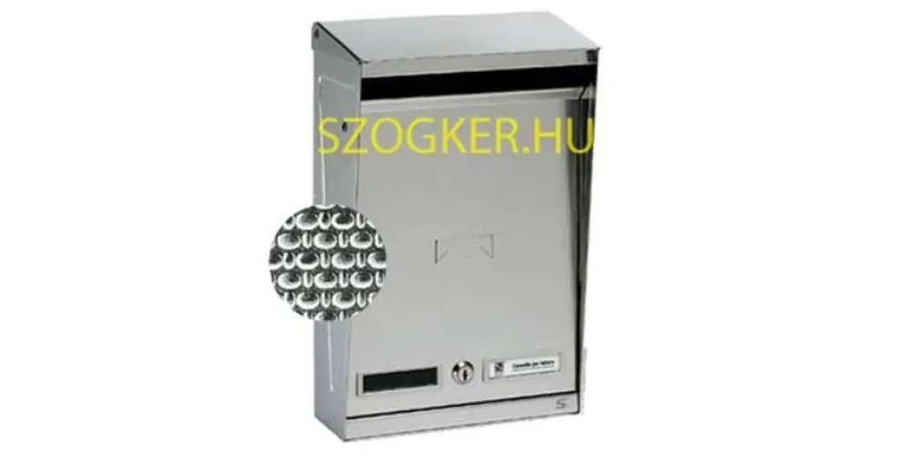 POSTALÁDA KÜLTÉRI ÁLLÓ INOX KÉTOLDALAS (25cm*39cm)FELNYIT. SILMEC 10-012.25 Újdonság