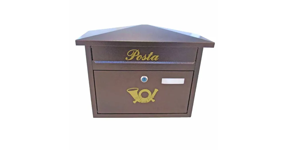 POSTALÁDA KÜLTÉRI FEKVŐ ANTIK-BRONZ EXTRA KÉTOLDALAS APOLLO Legjobb ár