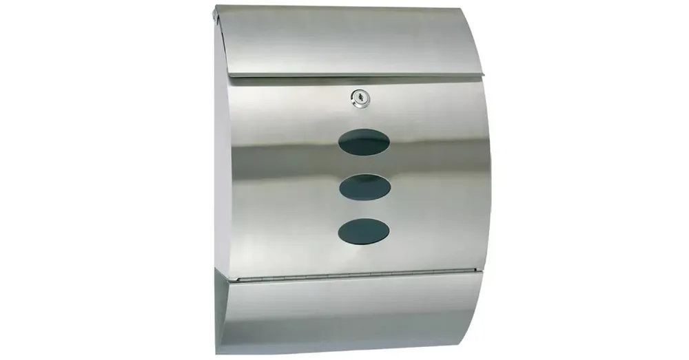 POSTALÁDA KÜLTÉRI ÍVES INOX ÚJSÁGTARTÓVAL IMPORT P00039-64 Olcsó