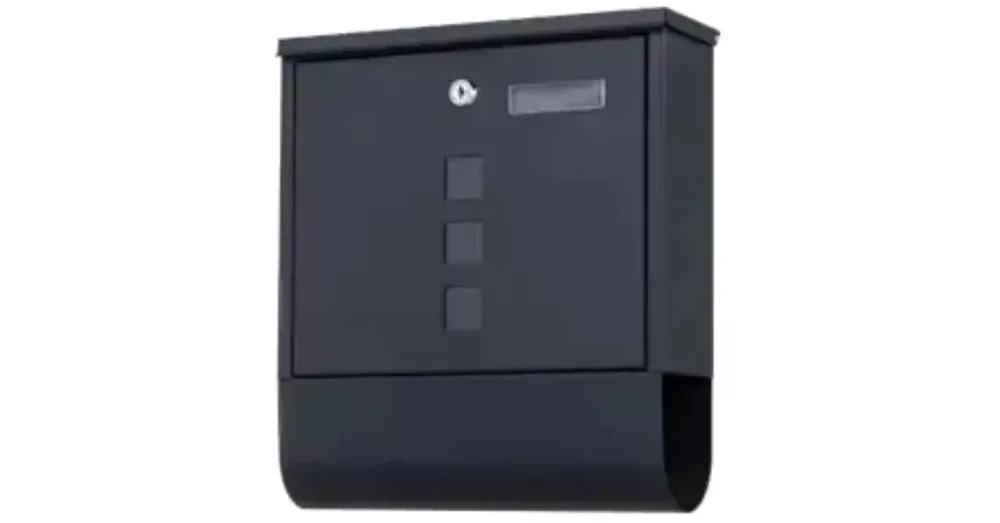 POSTALÁDA KÜLTÉRI 33,5*9*30 ÚJSÁGTARTÓVAL FEKETE IMPORT START DESIGN Vedd meg most