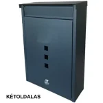 Utolsó esély POSTALÁDA KÜLTÉRI ÁLL.ANTRACIT KÉTOLDALAS FELNYÍLÓ MAGYAR VELENCE 320*220*90mm