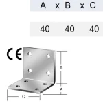 Azonnal elérhető SAROKVAS STANDARD HG. 040*040*040/2.0-2,5 VORMANN 70904