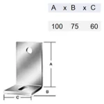 Expressz kézbesítés RÖGZÍTŐLEMEZ L ERŐSÍTETT HG. 100*075*060/6.0 VORMANN 71198