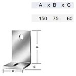 Legnépszerűbb RÖGZÍTŐLEMEZ L ERŐSÍTETT HG. 150*075*060/8.0 VORMANN 71199