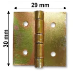 Csak ma CSUKLÓSPÁNT NORMÁLSZÉLES 30mm SÁRGAHORG. 30x30mm NYITOTT MAGYAR 232