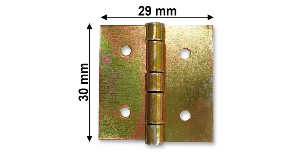 Csak ma CSUKLÓSPÁNT NORMÁLSZÉLES 30mm SÁRGAHORG. 30x30mm NYITOTT MAGYAR 232