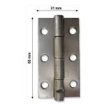 Azonnali szállítás CSUKLÓSPÁNT KESKENY 060mm NATÚR 60x30mm NYITOTT MAGYAR 202