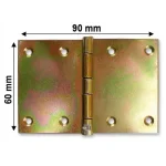 Szezonális akció CSUKLÓSPÁNT EXTRA SZÉLES 060mm SÁRGAHORG. 60x90mm NYITOTT MAGYAR 252