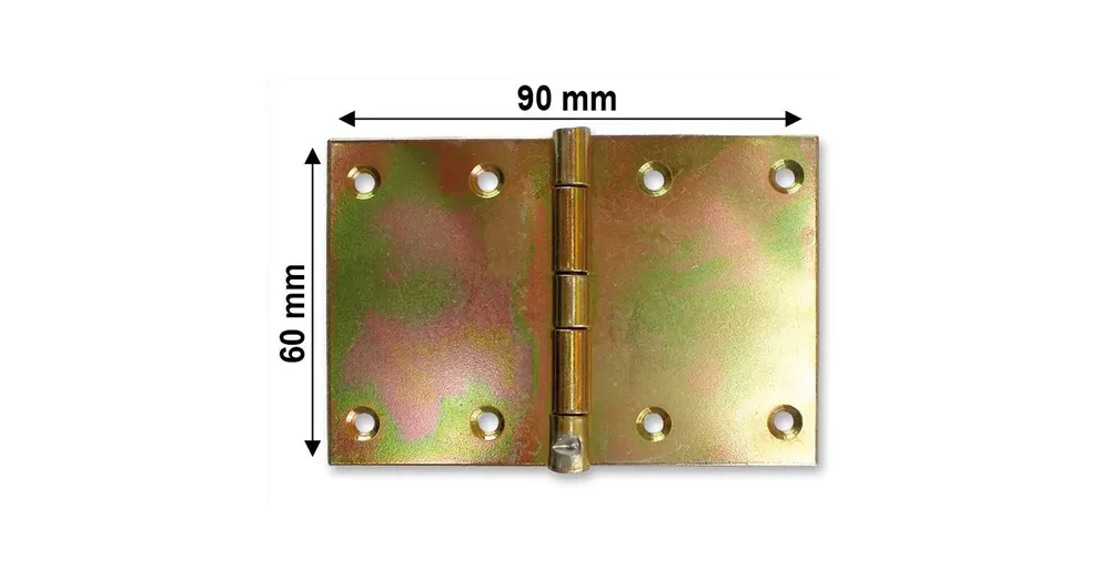 Szezonális akció CSUKLÓSPÁNT EXTRA SZÉLES 060mm SÁRGAHORG. 60x90mm NYITOTT MAGYAR 252