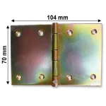 CSUKLÓSPÁNT EXTRA SZÉLES 70mm SÁRGAHORG. 70x105mm NYITOTT MAGYAR 253 Prémium