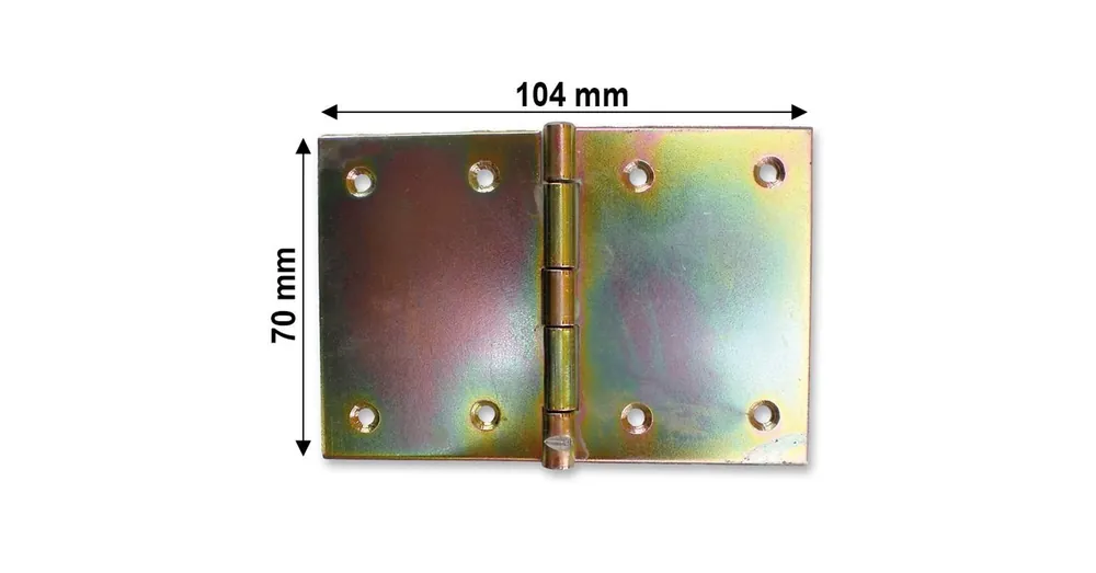 CSUKLÓSPÁNT EXTRA SZÉLES 70mm SÁRGAHORG. 70x105mm NYITOTT MAGYAR 253 Prémium