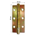 Legnépszerűbb CSUKLÓSPÁNT KESKENY 080mm SÁRGAHORG. 80x40mm NYITOTT MAGYAR 214