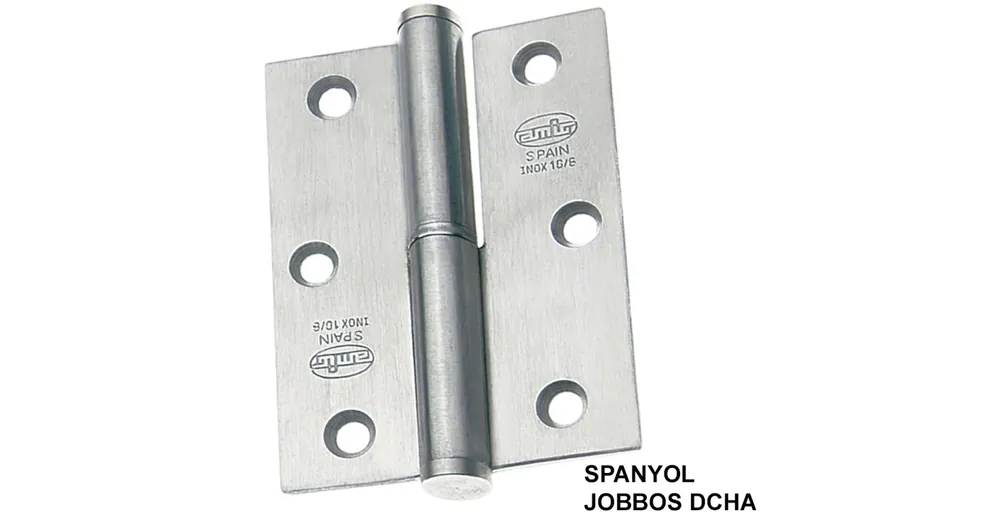 AJTÓPÁNT SZÖGLETES 90*65*2,5mm INOX JOBB/DCHA MHA 477 Akció
