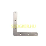 Expressz szállítás SZEGLETVAS 3LYUKAS 110mm*110mm KEREKÍTETT NATÚR (L-ÖSSZEKÖTŐ) MAGYAR KIFUTÓ!