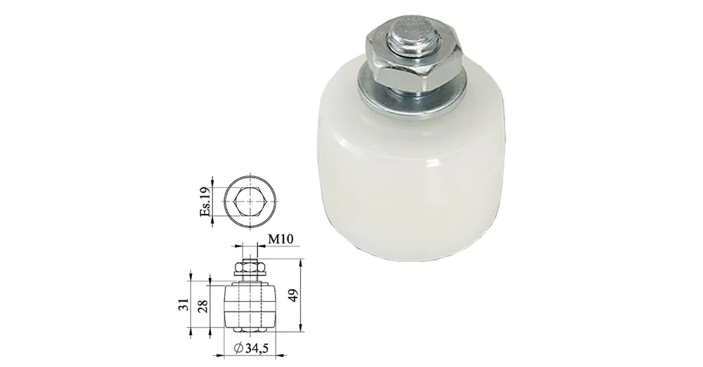 COMBI 448.35x30 VEZETŐGÖRGŐ KAPUHOZ D35*30 FEHÉR (TOLÓ ÉS ÚSZÓ KAPUHOZ) Akciós ár