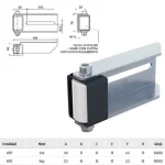 COMBI 459.P VEZETŐGÖRGŐ KAPUHOZ OLDALSÓ 40*60mm Olcsó