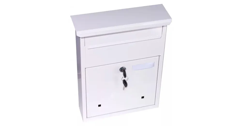 POSTALÁDA KÜLTÉRI ÁLLÓ FEHÉR SZÖGLETES KLASSZIK Akciós ár