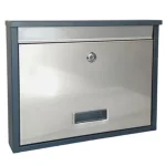 Gyors szállítás POSTALÁDA KÜLTÉRI 350*270*60mm ANTRACIT ROZSDAMENTES AJTÓVAL MAGYAR 99/3 ZALA