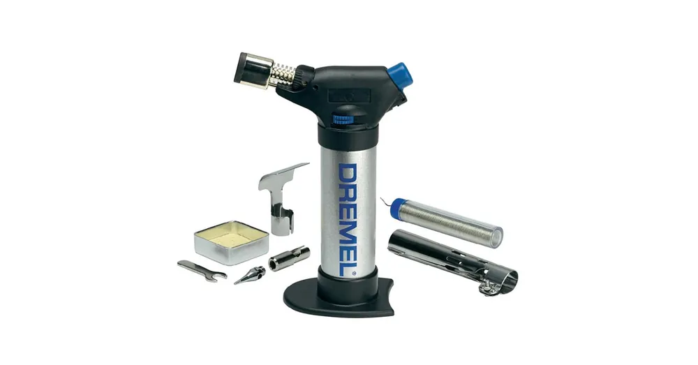 Olcsóbb DREMEL F0132200JA UTOLSÓ DARAB FORRASZTÓ PISZTOLY TÖLTHETŐ VERSA FLAME PIEZÓS 1200°C