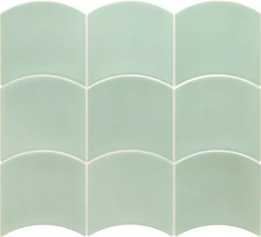 Vásárlói kedvenc EQUIPE WAVE Mint 12X12 hullám alakú fényes falicsempe