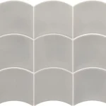 Kihagyhatatlan ajánlat EQUIPE WAVE Grey Owl 12X12 hullám alakú fényes falicsempe