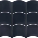 Exkluzív ajánlat EQUIPE WAVE Blue Reef 12X12 hullám alakú fényes falicsempe