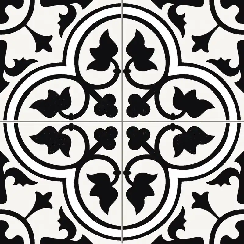 Ajánlat PRISSMACER DOVER BLACK 45X5 cementlap mintás járólap