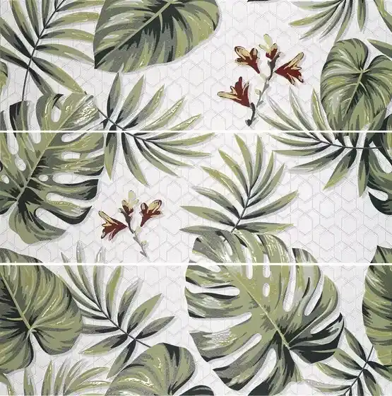 APE CLICK DECOR SET(3db) EXOTICA 40X120 - trópusi mintás dekorcsempe Különleges ajánlat