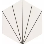 Biztonságos fizetés REALONDA VENUS White 28,5x33 hexagon falicsempe, járólap