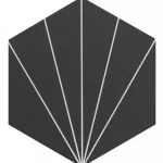 Rendeld meg most REALONDA VENUS Black 28,5x33 hexagon falicsempe, járólap
