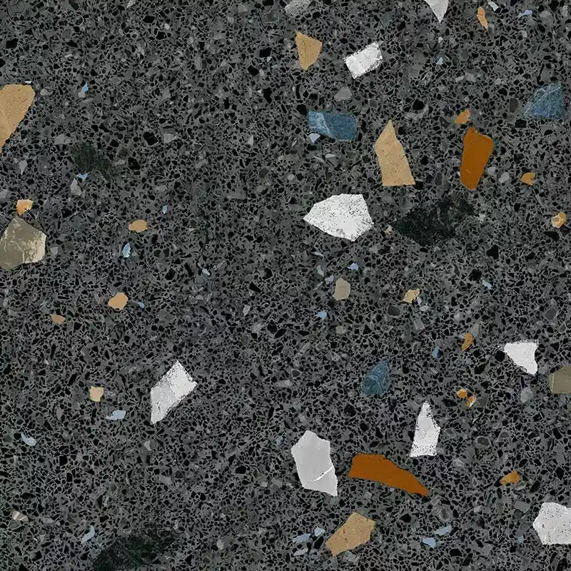 ARCANA STRACCIATELLA R Grafito 80x80 terrazzo mintás járólap Szuper ajánlat