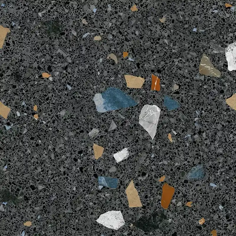 ARCANA STRACCIATELLA R Grafito Polished 79,3x79,3 fényes terrazzo mintás járólap Nézd meg most
