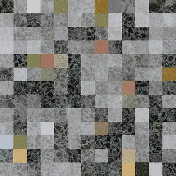 ARCANA STRACCIATELLA Granella Grafito 20x20 terrazzo mintás járólap Csak ma
