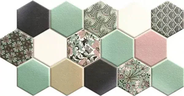 Realonda Hex Nouveau Green 26,5 x 51 hexagon járólap, falicsempe Legkelendőbb