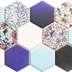 Expressz kézbesítés Realonda Hex Nouveau Blue 26,5 x 51 hexagon járólap, falicsempe