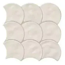 Realonda Scale Gloss White 30,7 x 30,7 pikkely alakú csempe, járólap Kedvezmény